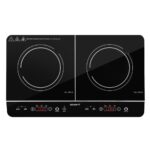 60cm Induction Cooktop Portable 2 Zone Touch Control 10 Level 3500W Ceramic