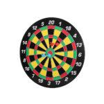 Magnetic Dartboard Set Safe Indoor Outdoor Kids Game 16in with 6 Darts