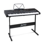 61 Key Lighted Keyboard Electric Piano LCD Display w/ Stand Music Holder