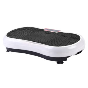 Vibration Plate Fitness Platform Body Shaper 99 Speeds 180kg Capacity White