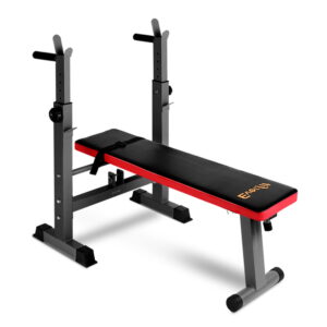 Multi Station Home Gym Weight Bench Adjustable Fitness Equipment Red 200kg Capacity