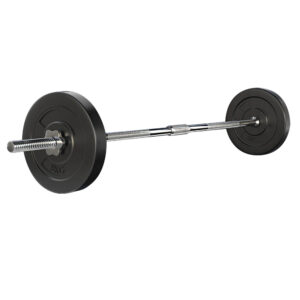 Barbell Set 18KG 2x5KG Plates 168cm Steel Bar Home Gym Fitness Muscle Workout