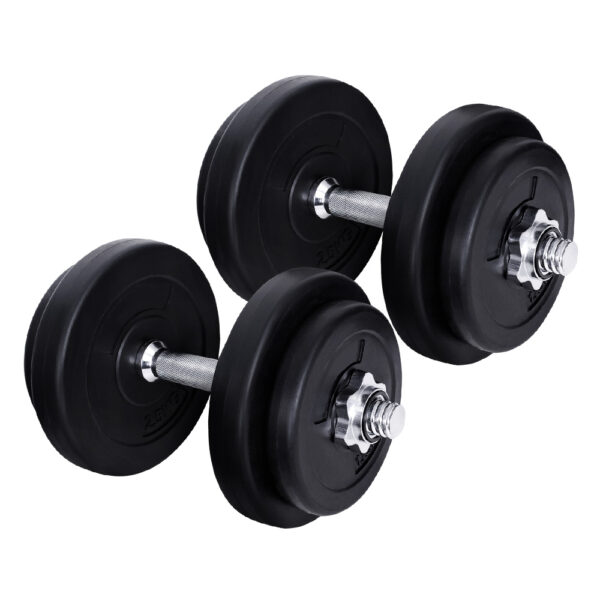 20KG Adjustable Dumbbell Set Non Slip Home Gym Weight Plates Fitness Exercise