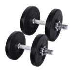 15KG Adjustable Dumbbell Set Home Gym Weight Plates Fitness Exercise Equipment