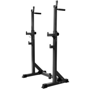 Squat Rack Pair Adjustable 300kg Capacity Home Gym Weight Lifting Stand