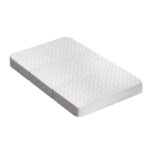 Foldable Foam Mattress 3 Fold Lightweight Portable Cot Bed White 96.5x67cm