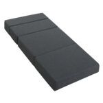 Foldable Foam Mattress Convertible Couch Bed High Density Grey 180x70cm