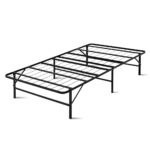 King Single Metal Folding Bed Frame 150kg Capacity 203x107x36cm with Storage