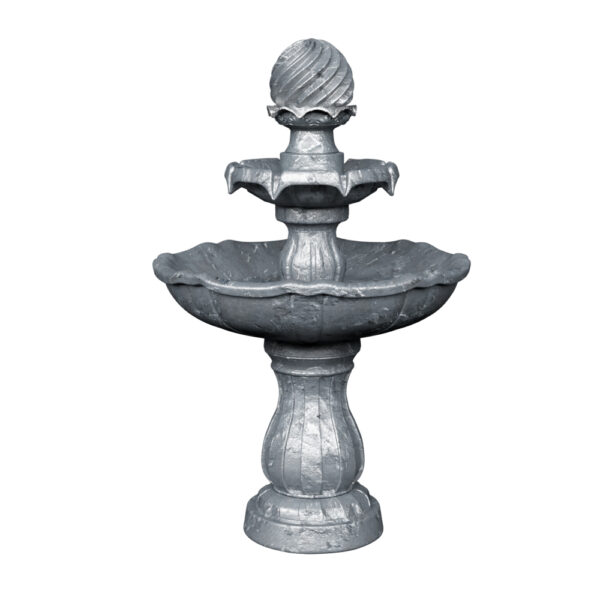 Solar Water Fountain 3 Tier Bird Bath 93cm 3W Panel 1.6W Pump Black