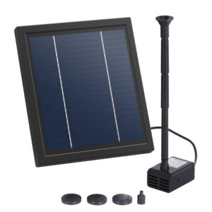 Solar Pond Pump Submersible 440L/H 6.1FT Water Lift Garden Fountain Kit