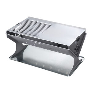 Portable Fire Pit BBQ Grill Outdoor Camping Heater Foldable 56cm Steel Patio