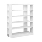 6 Tier Shoe Rack Cabinet Modern Eco Friendly 30 Pairs Storage White