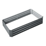 Raised Garden Bed 150x90cm Galvanised Steel Planter Box Outdoor Container