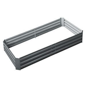 Raised Garden Bed 180x90cm Galvanised Steel Planter Box Anti Rust Outdoor