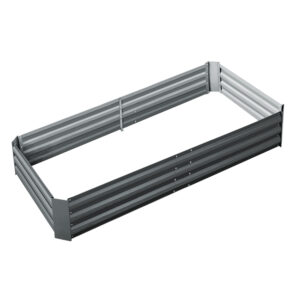 Raised Garden Bed Galvanized Steel 210x90cm Planter Box Outdoor Vegetable Herb