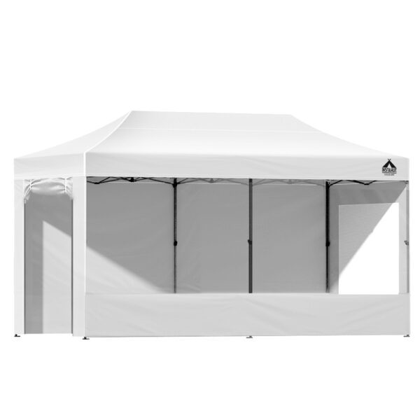 Pop Up Gazebo 3x6m Marquee Folding Tent UV Water Resistant Canopy White