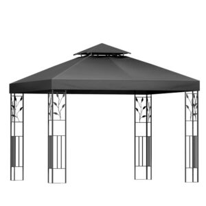 Gazebo Marquee 3x3m Outdoor Party Event Tent UV Water Resistant Iron Art Grey