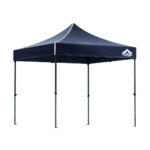 Pop Up Gazebo 3x3m Outdoor Canopy UV Water Resistant w/ Base Pods Navy Shade