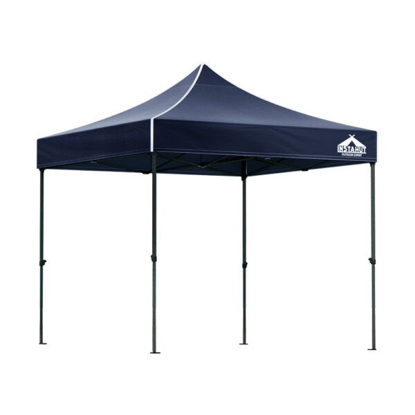 Pop Up Gazebo 3x3m Outdoor Canopy UV Water Resistant w/ Base Pods Navy Shade