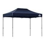 Pop Up Gazebo 3x4.5m Outdoor Canopy UV Water Resistant w/ Base Pods Navy Shade