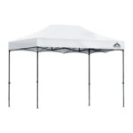 Pop Up Gazebo 3x4.5m Marquee Folding Tent UV Water Resistant w/ Base Pods White