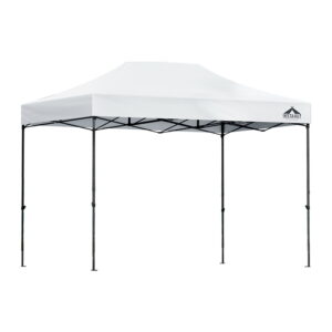 Pop Up Gazebo 3x4.5m Marquee Folding Tent UV Water Resistant w/ Base Pods White