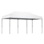 Pop Up Marquee 3x6m Folding Tent Outdoor Wedding Camping Canopy White UV Resistant