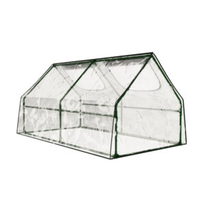 Greenhouse Garden Shed PVC Cover Waterproof 180x90x90cm Roll Up Zipper Window