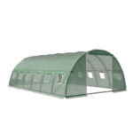 Walk In Greenhouse 6x4x2M Garden Tunnel Plant Shed PE Cover Steel Frame