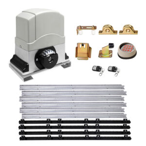 Electric Sliding Gate Opener 1200KG Auto Close 4M Rail Remote Control Kit