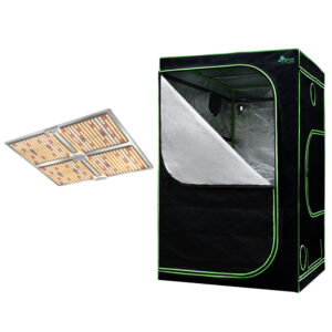 Hydroponic Grow Tent Kit 4500W LED Light Full Spectrum 1.2x1.2x2M Easy Setup