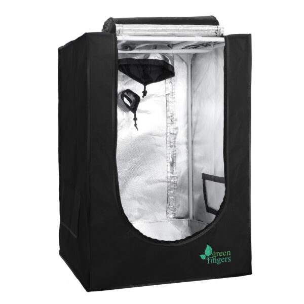 Hydroponics Grow Tent Kit 600D Oxford Indoor Plant Growing 60x60x90cm Black