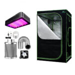 Grow Tent Kit 1000W LED Light 120x120x200cm Mylar Indoor Plant Ventilation System