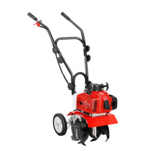 88CC Gas Tiller Cultivator 4 Blade Rotary Hoe 400mm Width 150mm Depth Adjustable