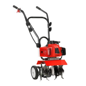 88CC Gas Tiller Cultivator 6 Blade Rotary Hoe 400mm Width 150mm Depth Adjustable