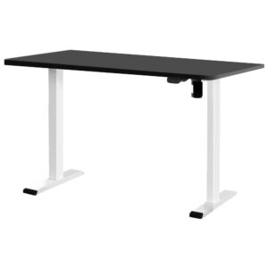 Standing Desk Adjustable Motorised Sit Stand 140cm Black Eco Friendly Anti Scratch