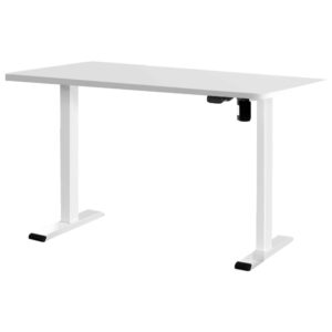 Standing Desk Adjustable Motorised Sit Stand White 120cm Eco Friendly Anti Scratch