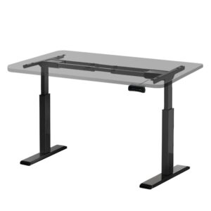 Standing Desk Frame Dual Motor Adjustable Height 70 120cm Black Motorised