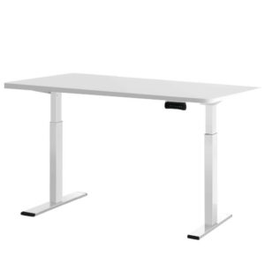 Standing Desk Dual Motor Adjustable 120cm White Sit Stand 3 Memory Presets