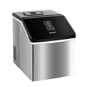 Portable Ice Maker 3.2L 18kg/24hr 3 Cube Sizes Stainless Steel Compact Machine