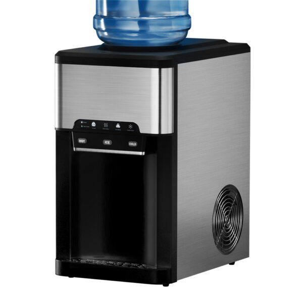 20kg Ice Maker 3 in 1 Water Dispenser Hot Cold  Ice 12 Cubes 7min