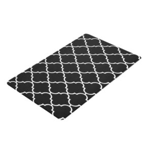 Kitchen Mat Non Slip 5mm Cushioned PVC Anti Fatigue 45x75cm Floor Rug Black White