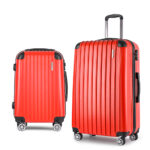 2pc Luggage Set TSA Lock Hard Shell Lightweight Spinner Wheels Red 20in 28in