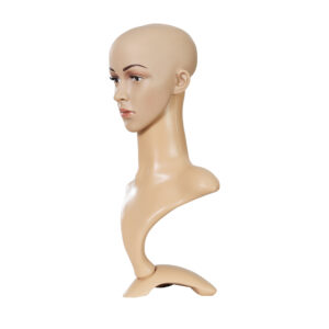 Professional Female Mannequin Head Display Dummy PVC 52cm for Wigs Jewelry Stand