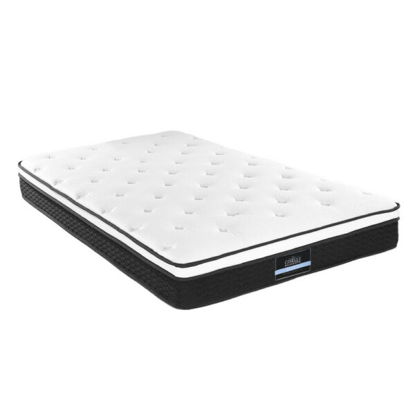 Single Euro Top Mattress 21cm Medium Firm Bonnell Spring Hypoallergenic