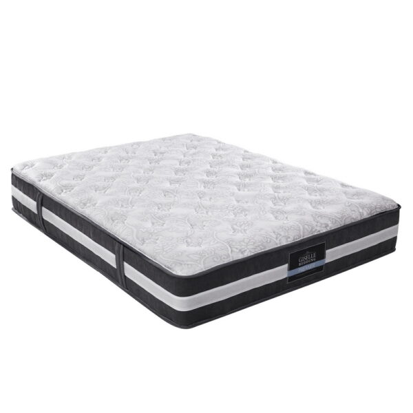 Queen Mattress 30cm Medium Firm Pocket Spring Hypoallergenic Dust Mite Resistant