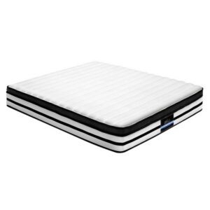 Double Mattress Euro Top 27cm Medium Firmness 5 Zone Pocket Spring Hypoallergenic