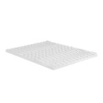 King Memory Foam Mattress Topper 7 Zone 8cm Thick Airflow Pad White