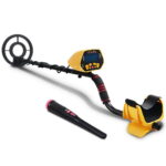 Waterproof Metal Detector 180MM Deep Sensitive LCD Pinpointer Yellow Hunter