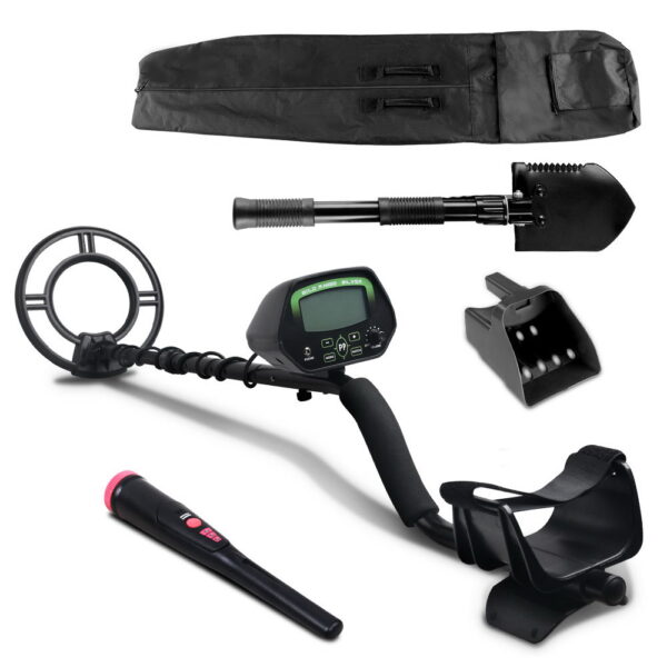 Waterproof Metal Detector 220mm Deep Sensitive Treasure Hunter with Shovel